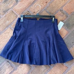 New Forever 21 Navy Blue Pleated Skirt